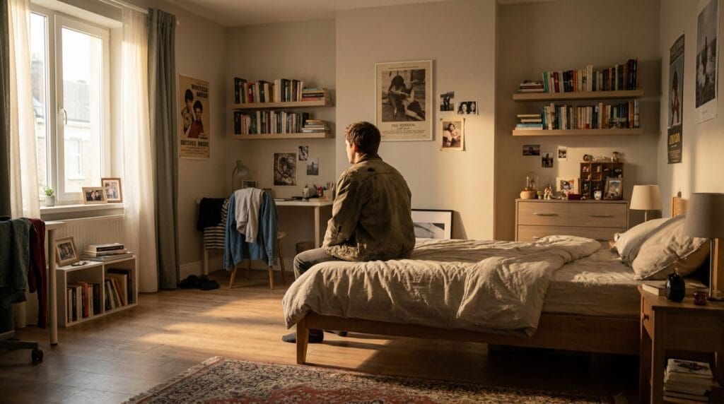 O Espaço Físico como Extensão do “Eu”: o que a sua casa pode revelar sobre quem você é? 2 Person sitting observing room 202608241610
