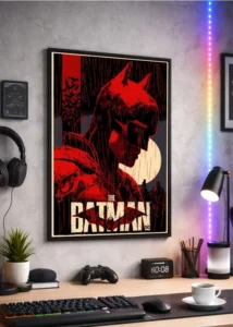 Quadro Pôster Do Filme Batman Com 60x90 Emoldurado